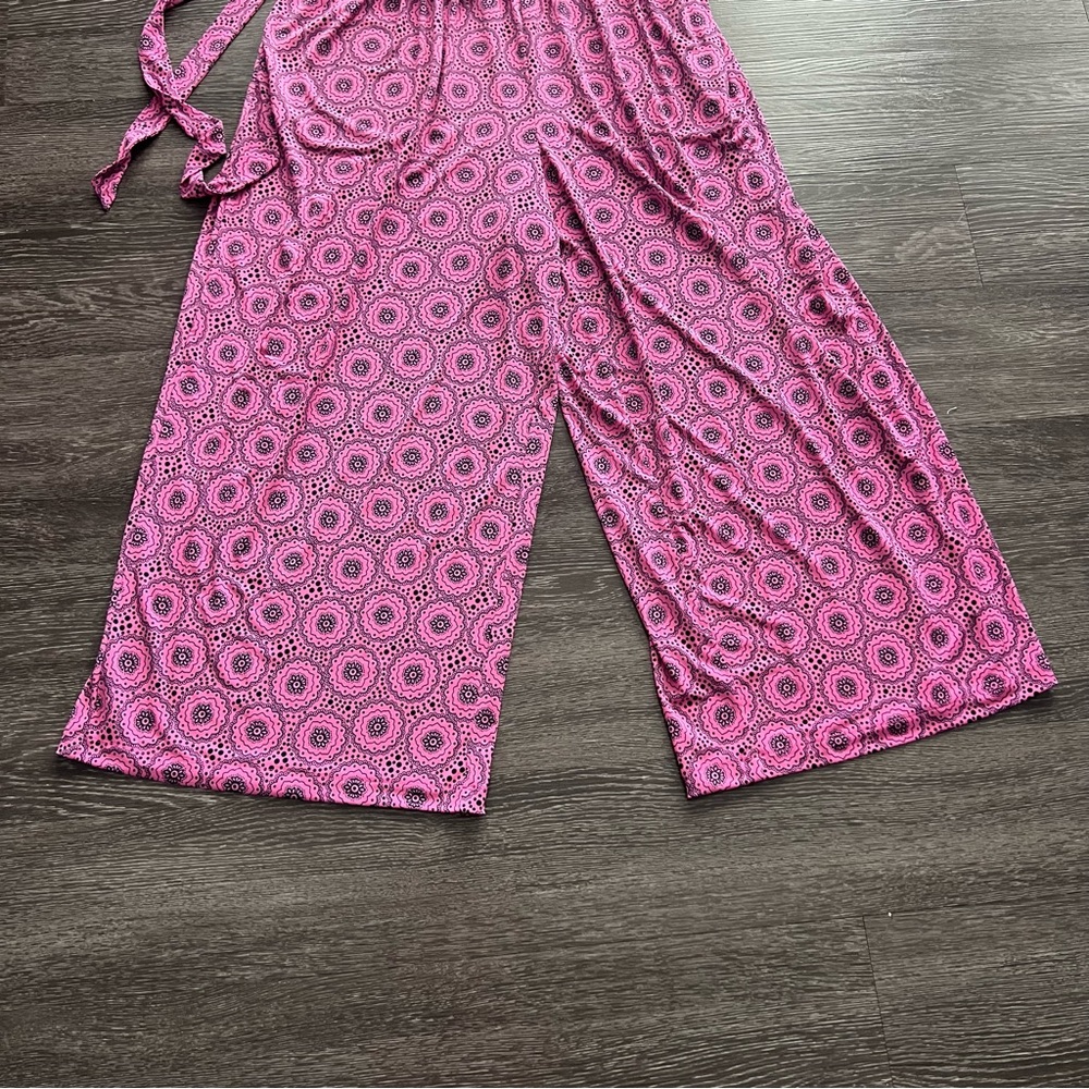 NWT Lane Bryant Surplice Kimono Sleeve Tie Waist Jumpsuit - Picture 4 of 10
